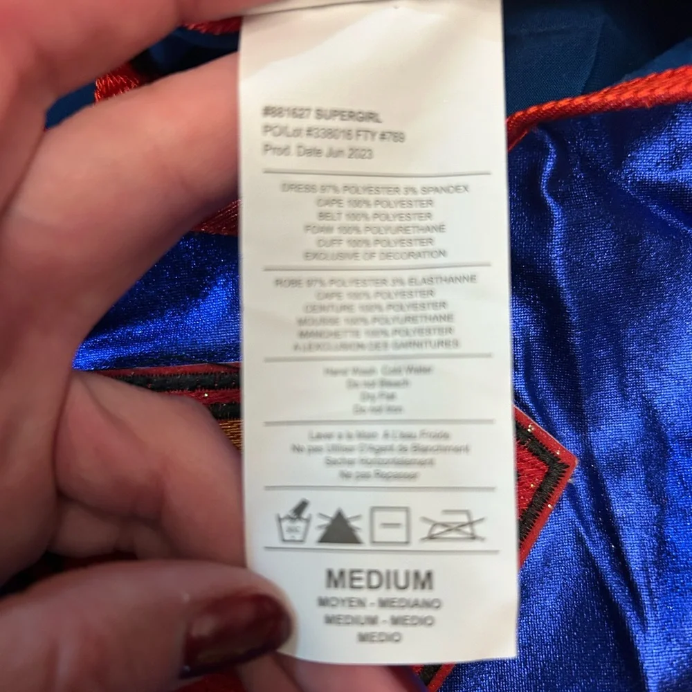 Rubie's Justice League Child's Supergirl Tutu Dress size Medium 5 - 7